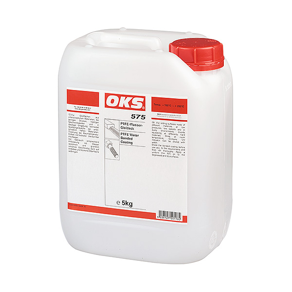OKS 575聚四氟乙烯水质润滑涂料用于不同材料的滑动面在低压、低速和有粉尘的环境中。 避免不同硬度的材料上出现噪声。 在室温下干燥。 含紫外指示剂。 可以使用水稀释。