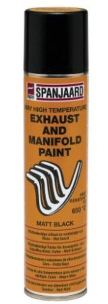 Spanjaard EXHAUST MANIFOLD PAINT排气管耐热喷漆适应高温排气管喷漆，最高工作于650摄氏度，常温下硬化快干抗刮削。