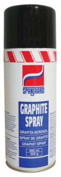 Spanjaard GRAPHITE SPRAY石墨喷剂是由非常细的石墨颗粒和可风干的树脂组成，适用在需要润滑但润滑油脂不能适用的环境。