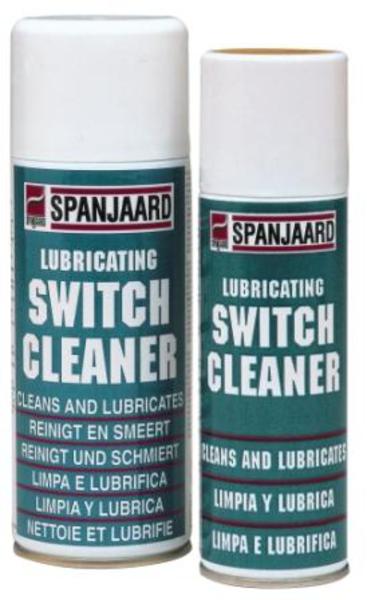 Spanjaard LUBRICATING SWITCH CLEANER开关润滑清洁剂润滑并清洁电子开关和接点，也可用于多种控制系统和继电器。