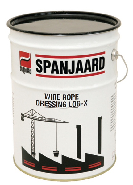 Spanjaard WIRE ROPE DRESSING LQG-X钢索处理剂优质的钢索表面处理剂，特别含有防腐，防磨添加剂。